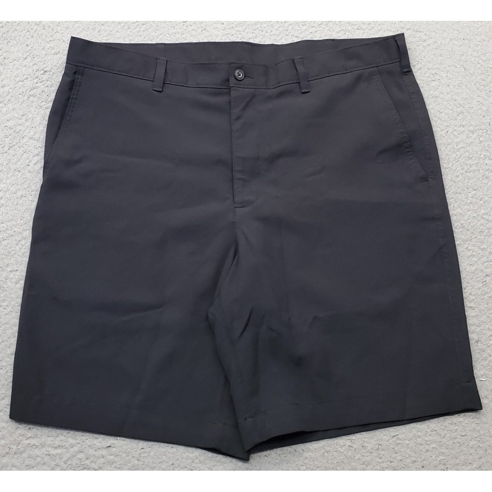 PGA TOUR Golf Chino Shorts Mens 38 Black Stretch Performance Moisture-Wicking